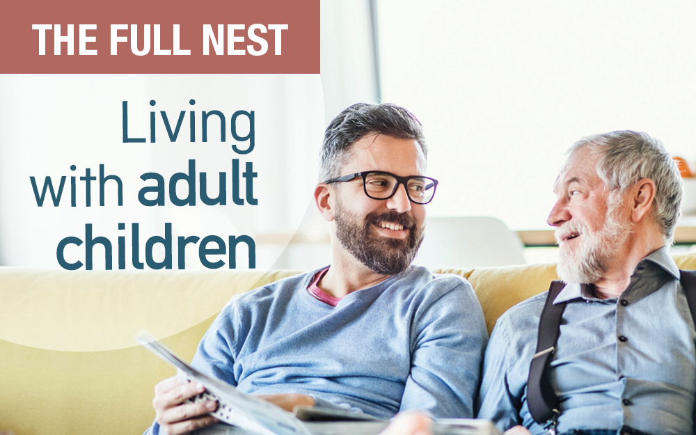 The full nest: Living with adult children
