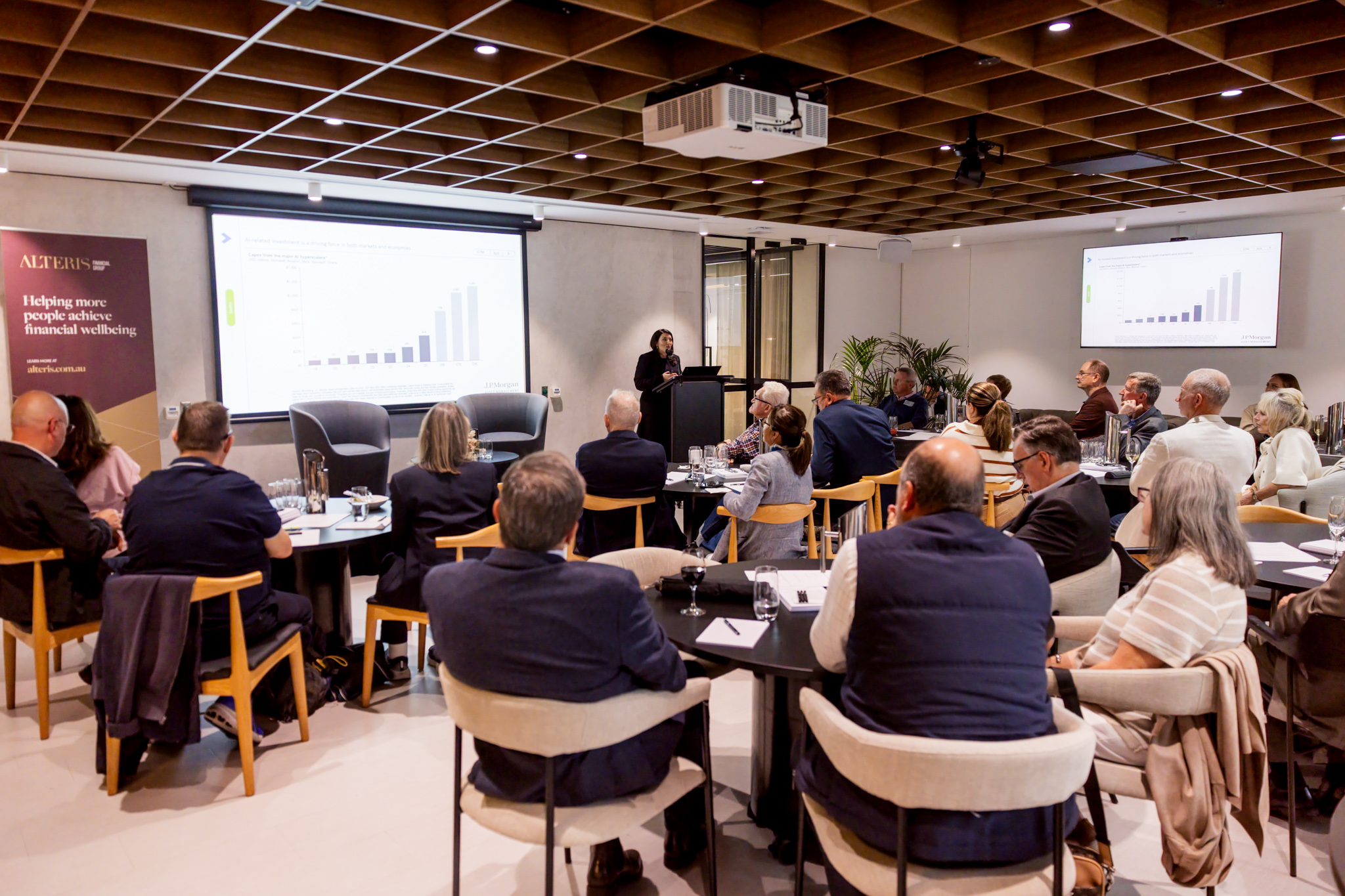 Clients attending the market outlook session at the Sydney October 2026 Investment Forum