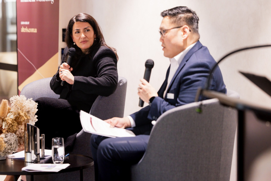 Speakers discussing investment markets at the Sydney October 2026 Investment Forum