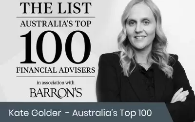 Kate Golder named in Australia’s Top 100 Financial Advisers for the fourth year