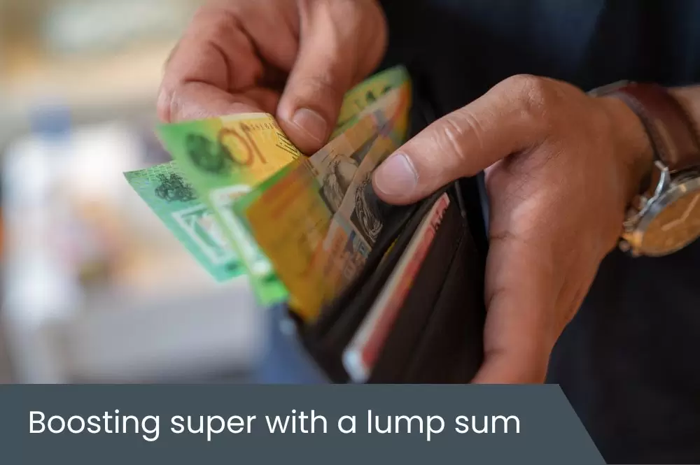 Boosting super with a lump sum