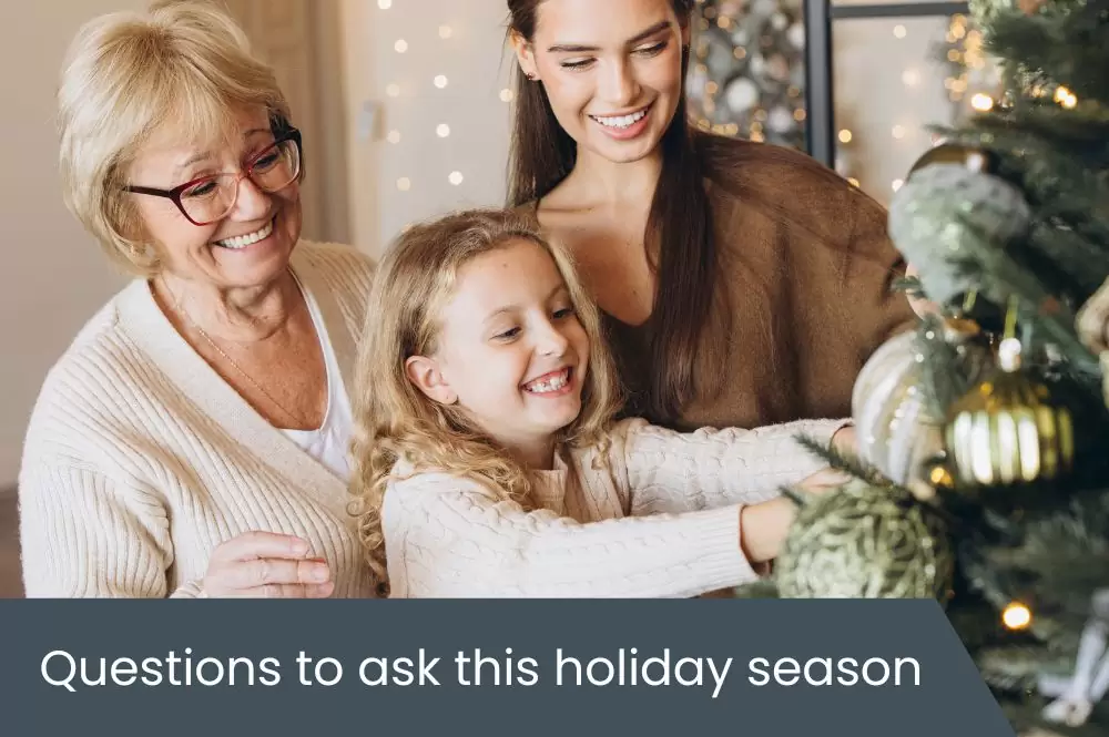 Questions to ask this holiday season Questions to ask this holiday season