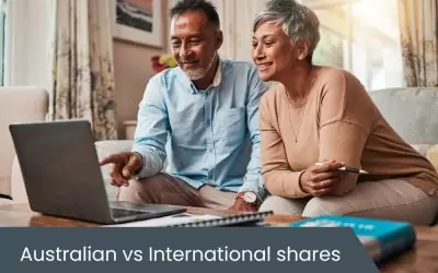 Australian vs International shares
